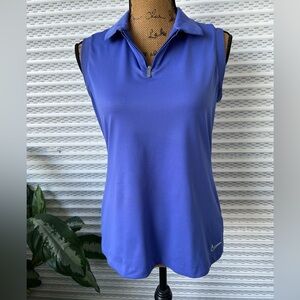 Nike Golf Dri Fit sleeveless top. Half zip. Great condition.